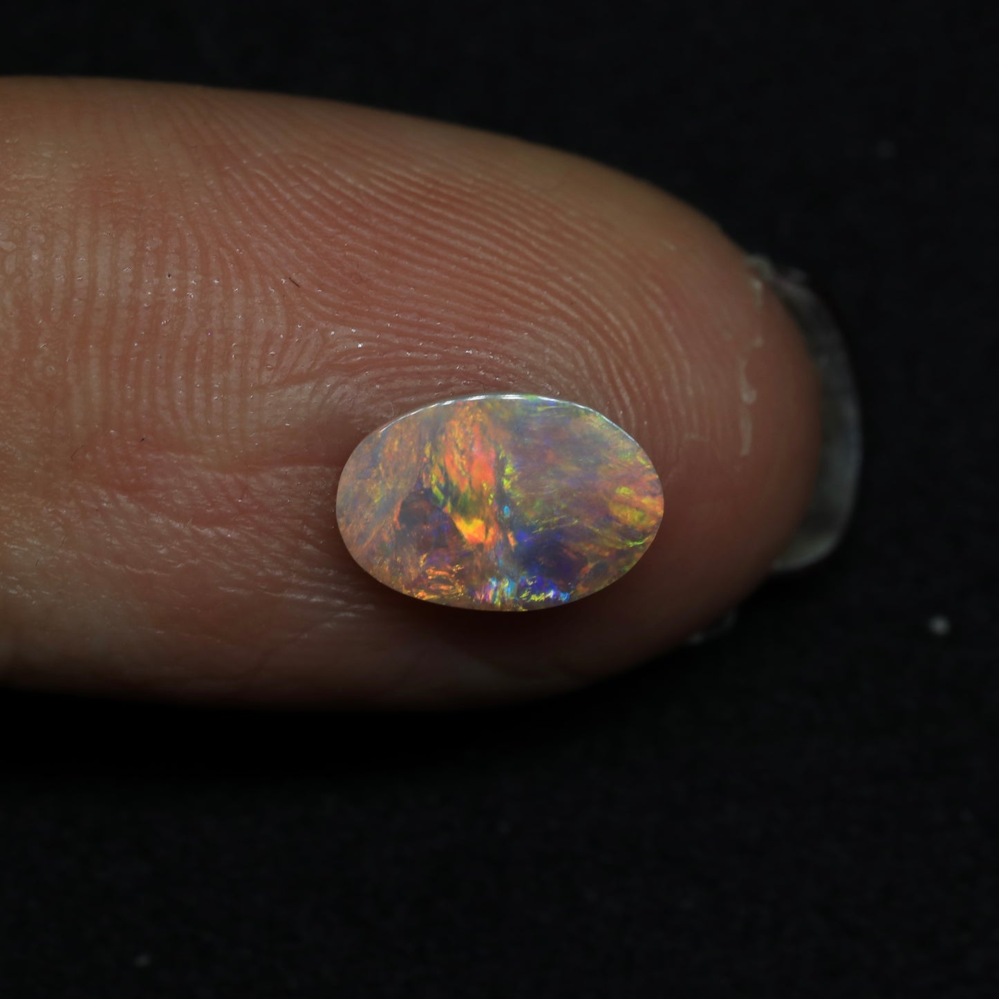Dark Opal From Lightning Ridge, Australia