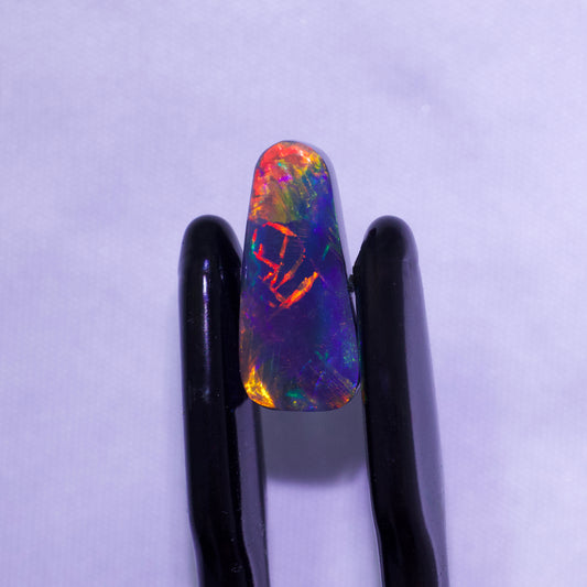 Unique Black Opal With Rare Script/Chinese Writing Pattern From Lightning Ridge, Australia