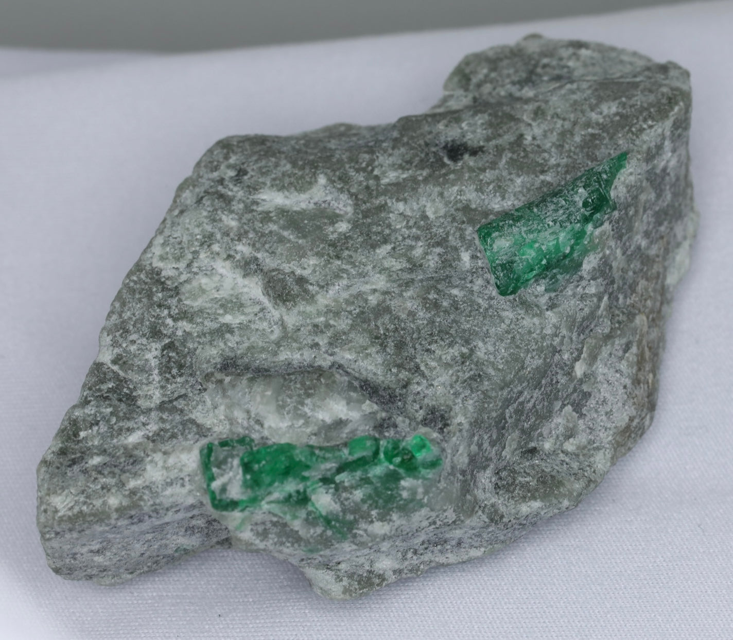 Emerald Crystals Specimen On Matrix From Swat, Pakistan