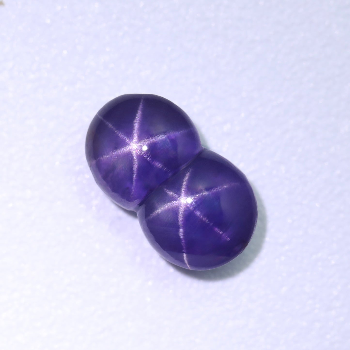 Unique Purple Twin Star Sapphire From Sri-Lanka