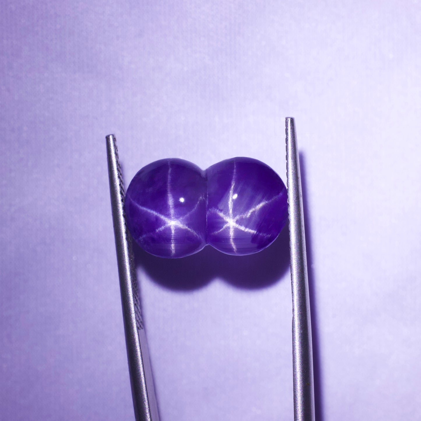 Unique Royal-Blue to Purple/Red Color Change Twin Star Sapphire From Sri-Lanka