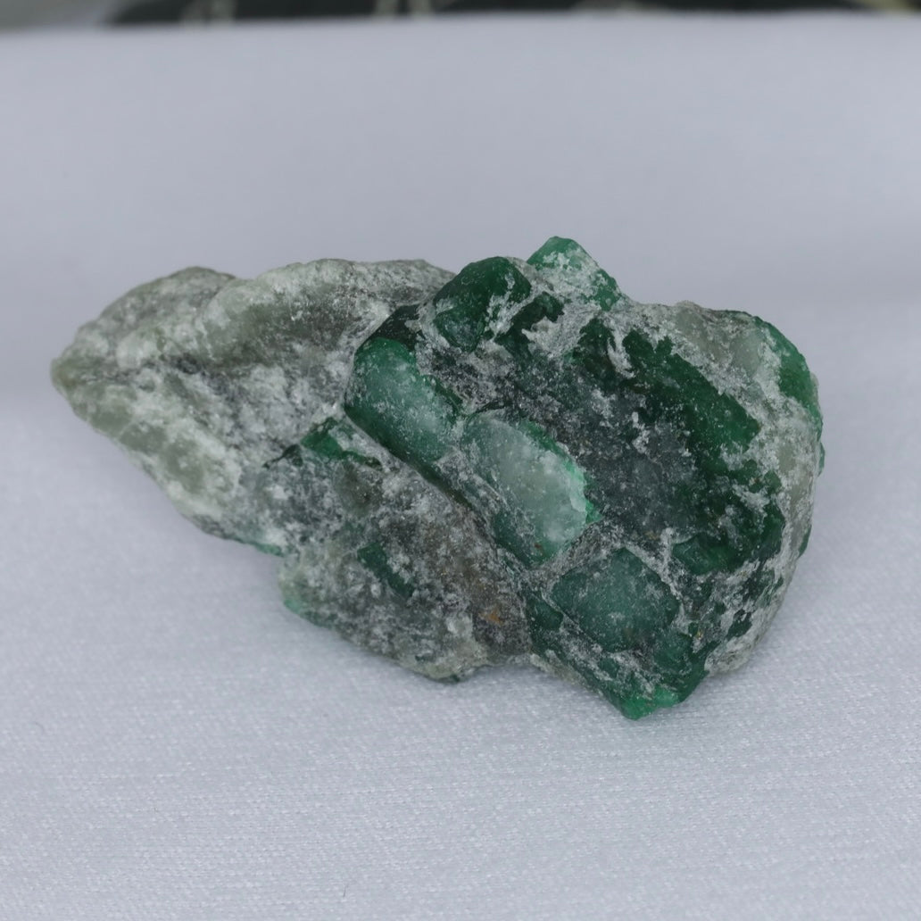 Emerald Crystals Specimen On Matrix From Swat, Pakistan