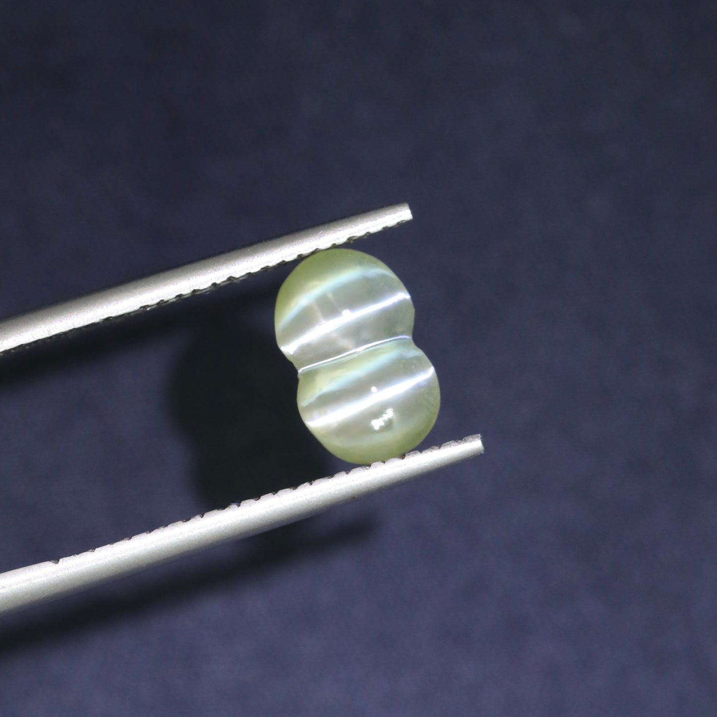 Neon Yellow/Green Twin Cat's Eye Chrysoberyl From Sri-Lanka