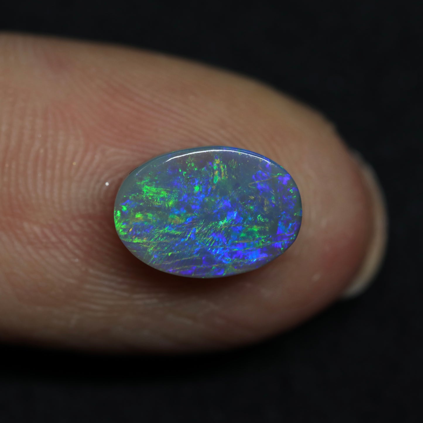 Dark Opal From Lightning Ridge, Australia