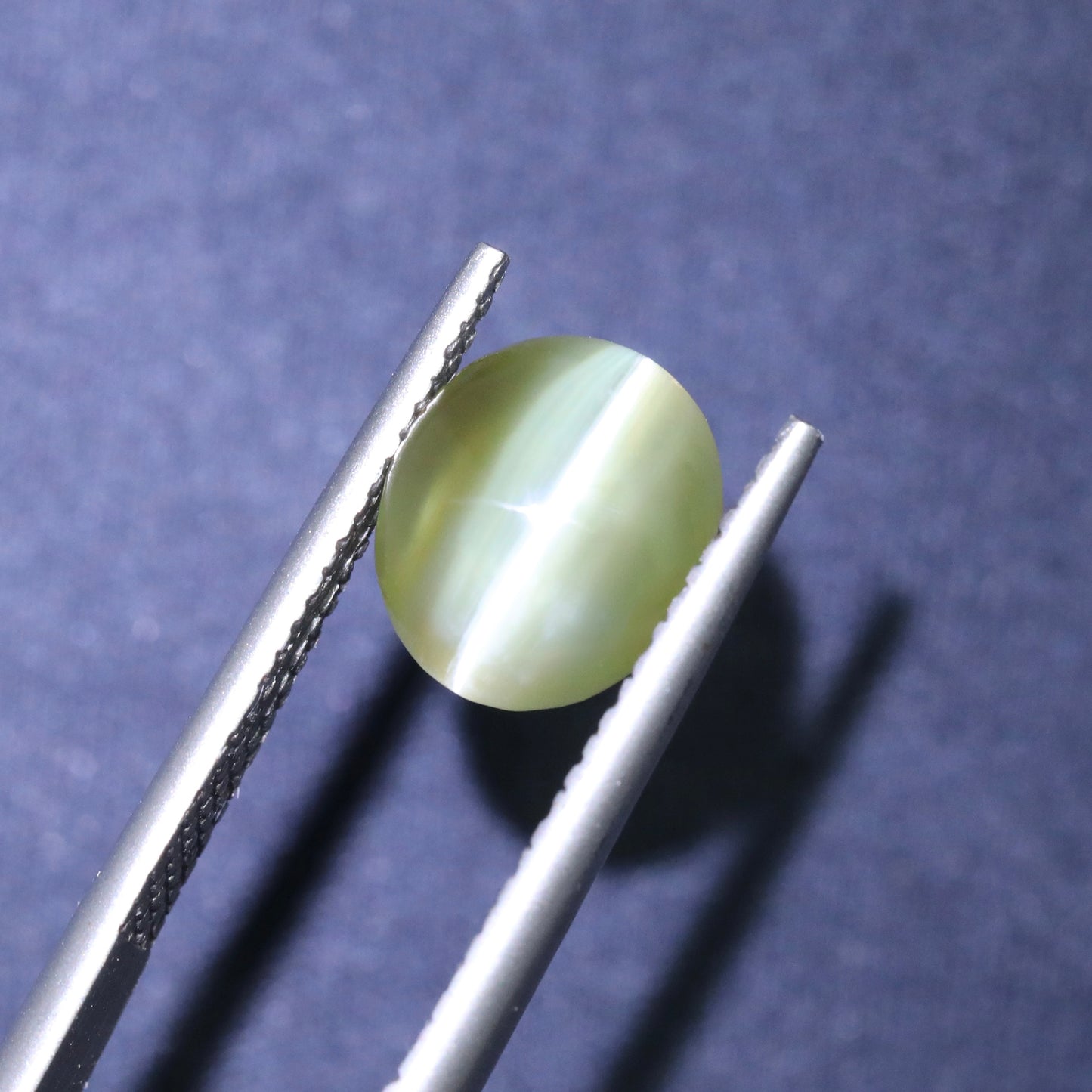 Neon Yellow/Green Cat's Eye Chrysoberyl From Sri-Lanka