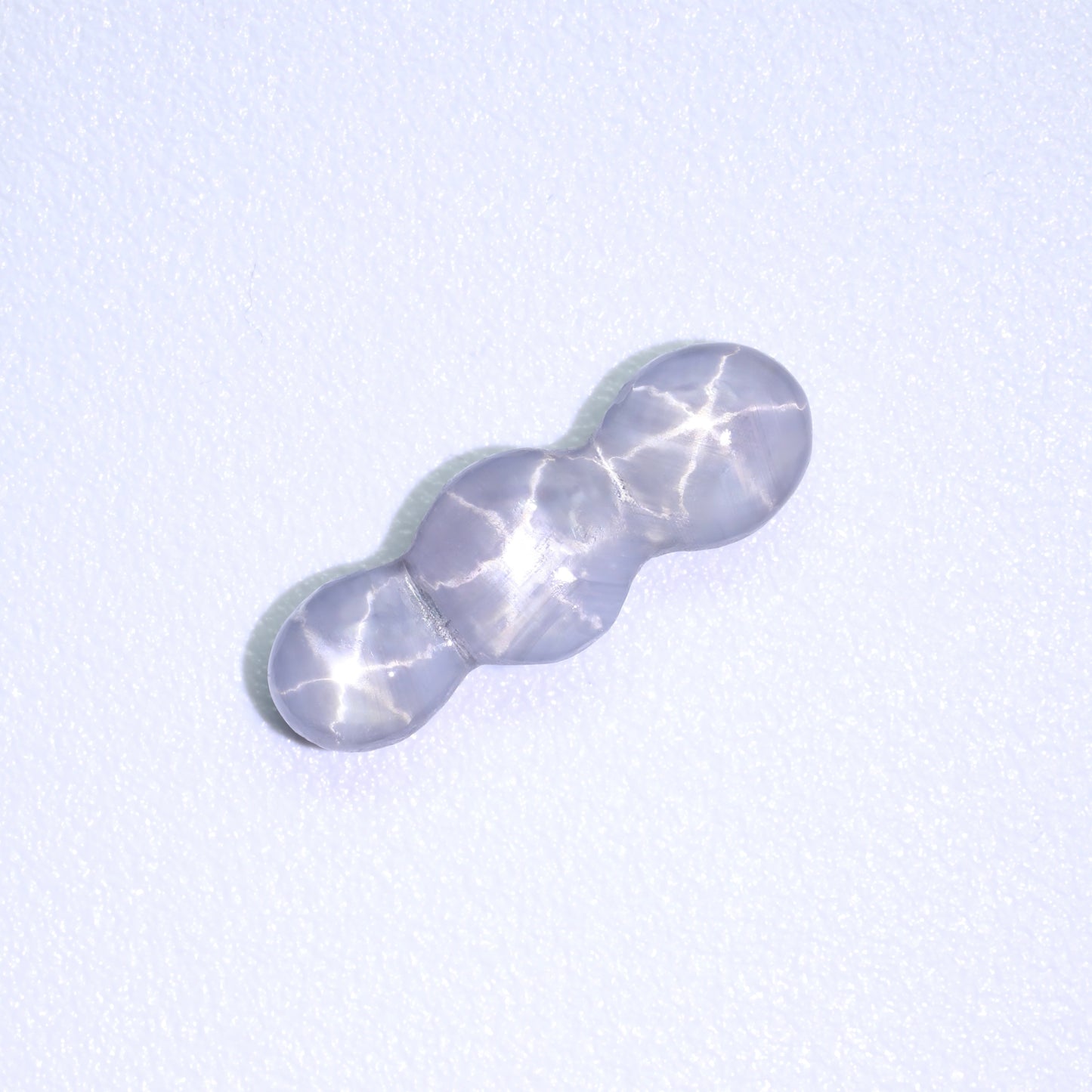 Unique Bluish Grey Triple Star Sapphire From Sri-Lanka