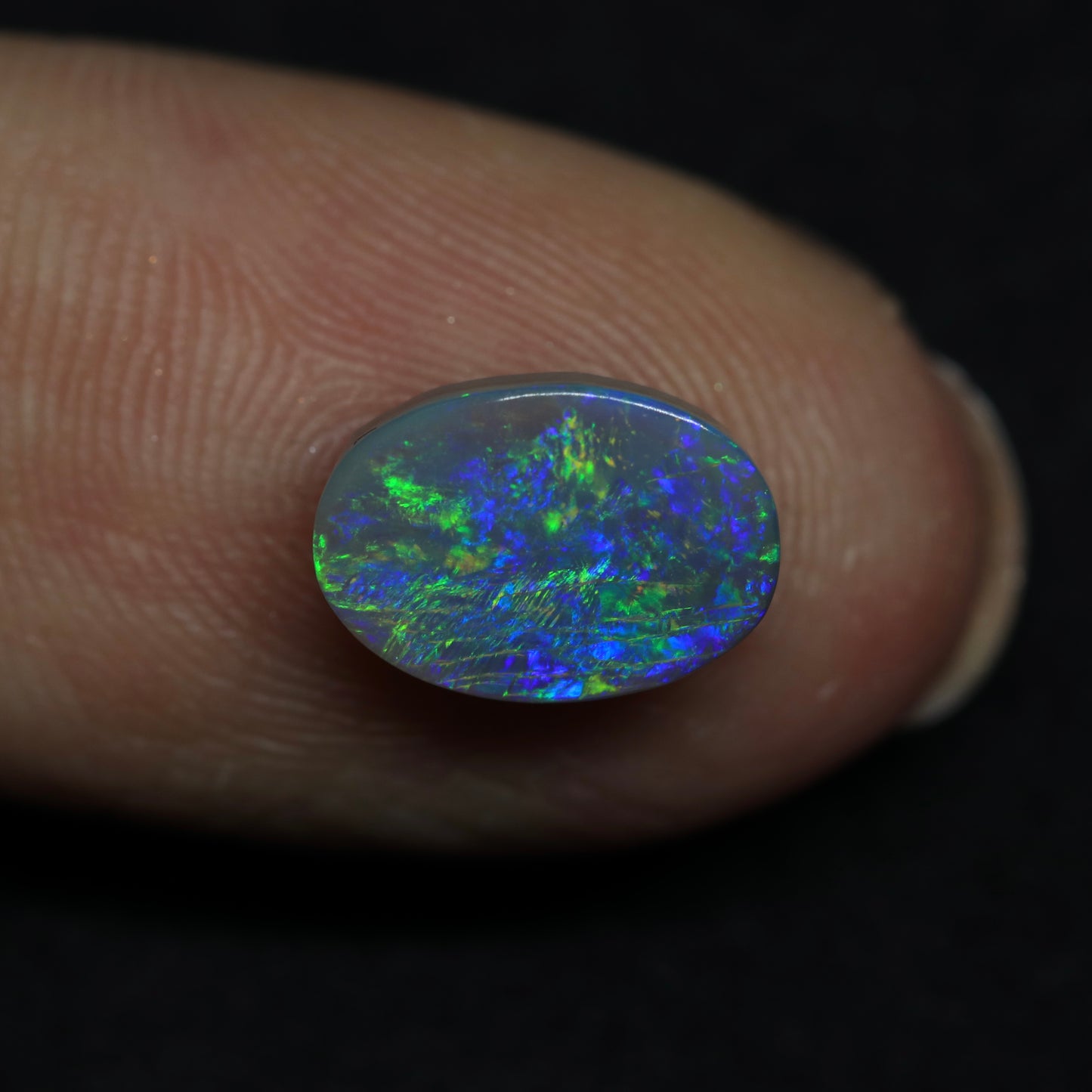 Dark Opal From Lightning Ridge, Australia